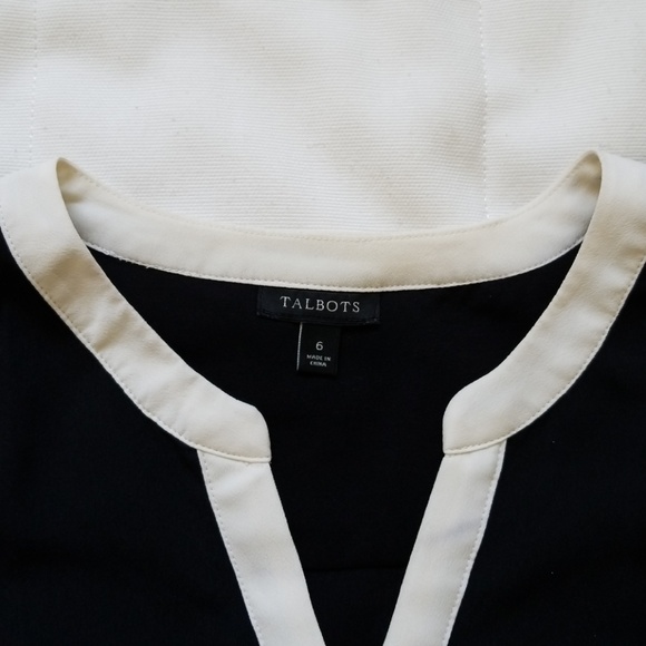 Talbots Black sleeveless blouse - Picture 3 of 7